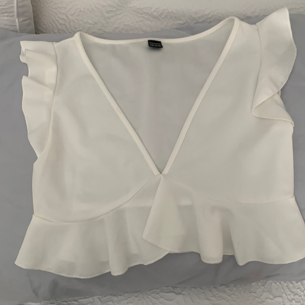 Crop top deep vneck